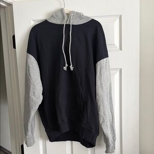 Brandy Melville Black and Gray Hoodie